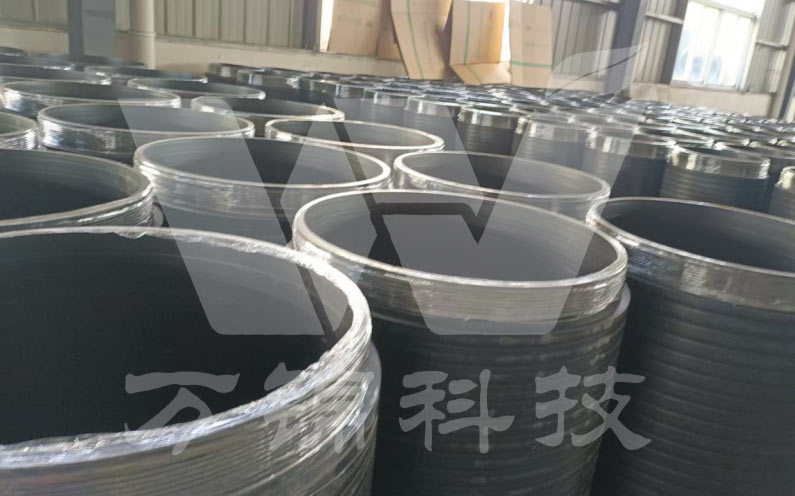 柔性自锁接口聚乙烯缠绕实壁管（顶拉管）